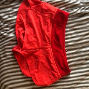 Coral lululemon shorts size 6